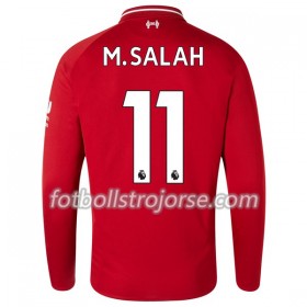 Liverpool Matchtröjor M.Salah 11 Hemma Fotbollströja 2018-2019 Långärmad